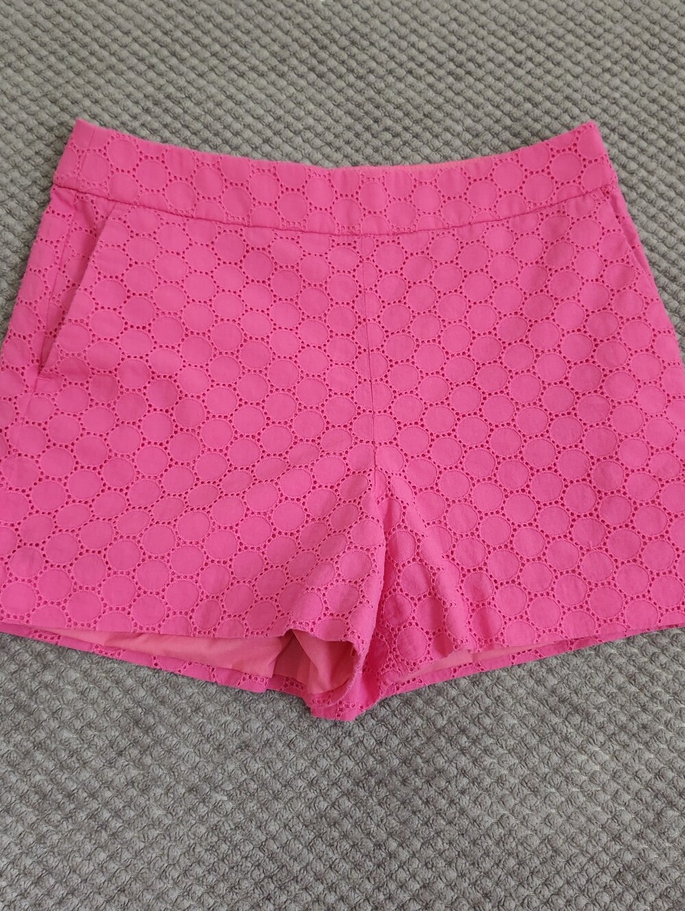 Women’s Pink Eyelet Shorts